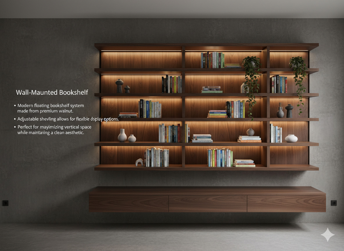 Custom bookshelf