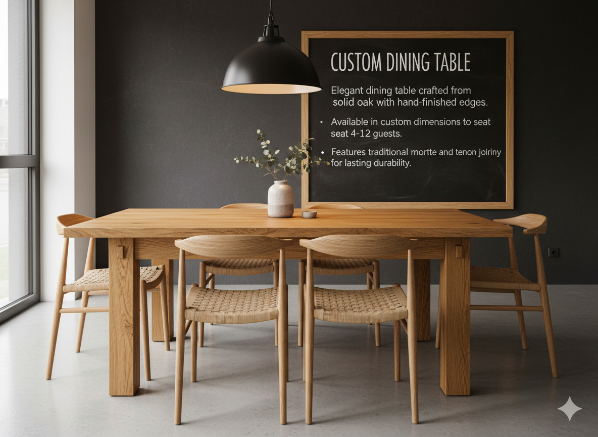 Custom dining table